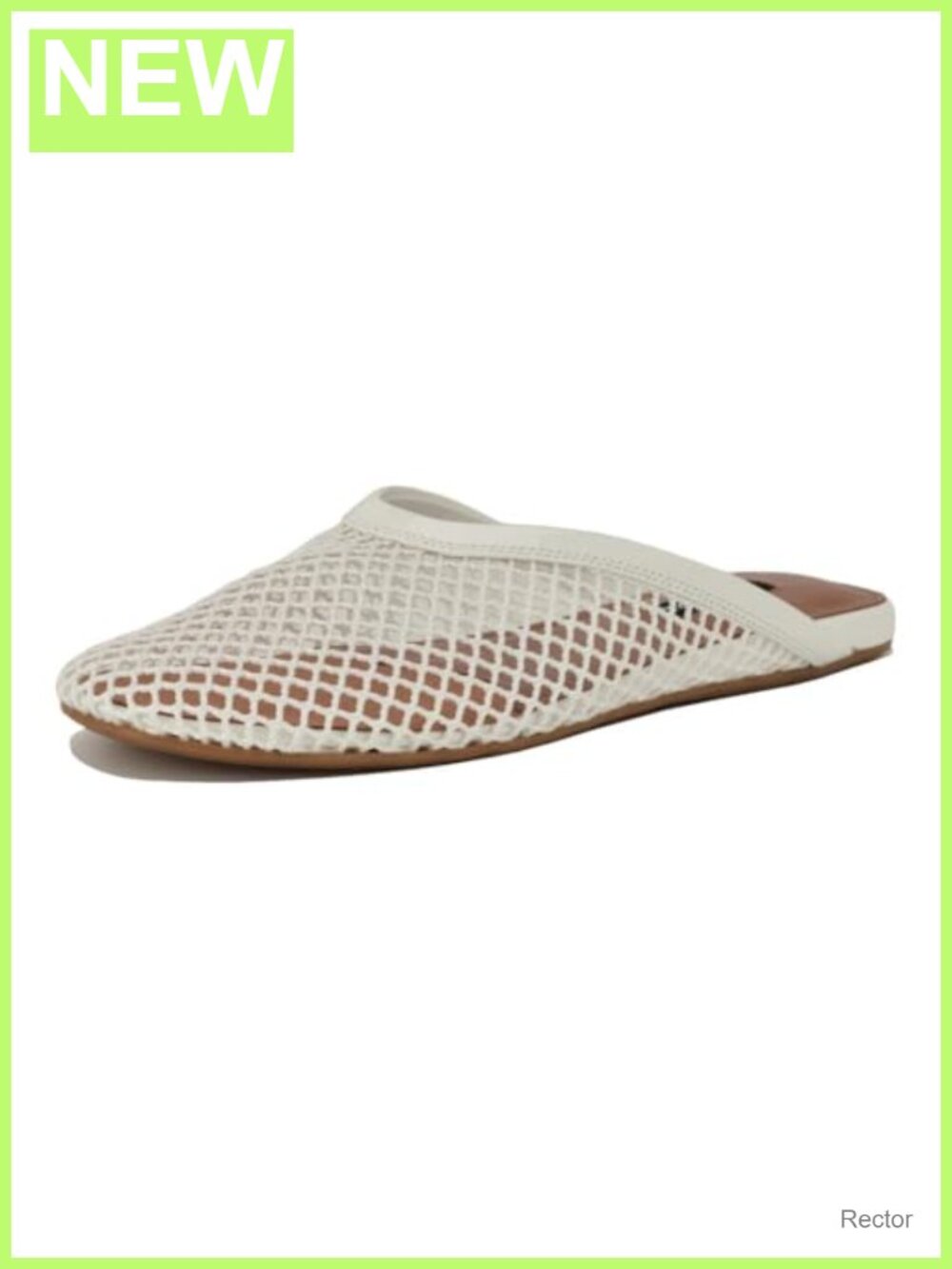 Nine West Daniela Woven Mesh Flat Mules Slip-On Round Toe Casual Shoes